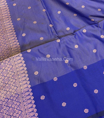 Semi Soft Silk - Dual Tone Shade With Blue Combo -VVSSS027