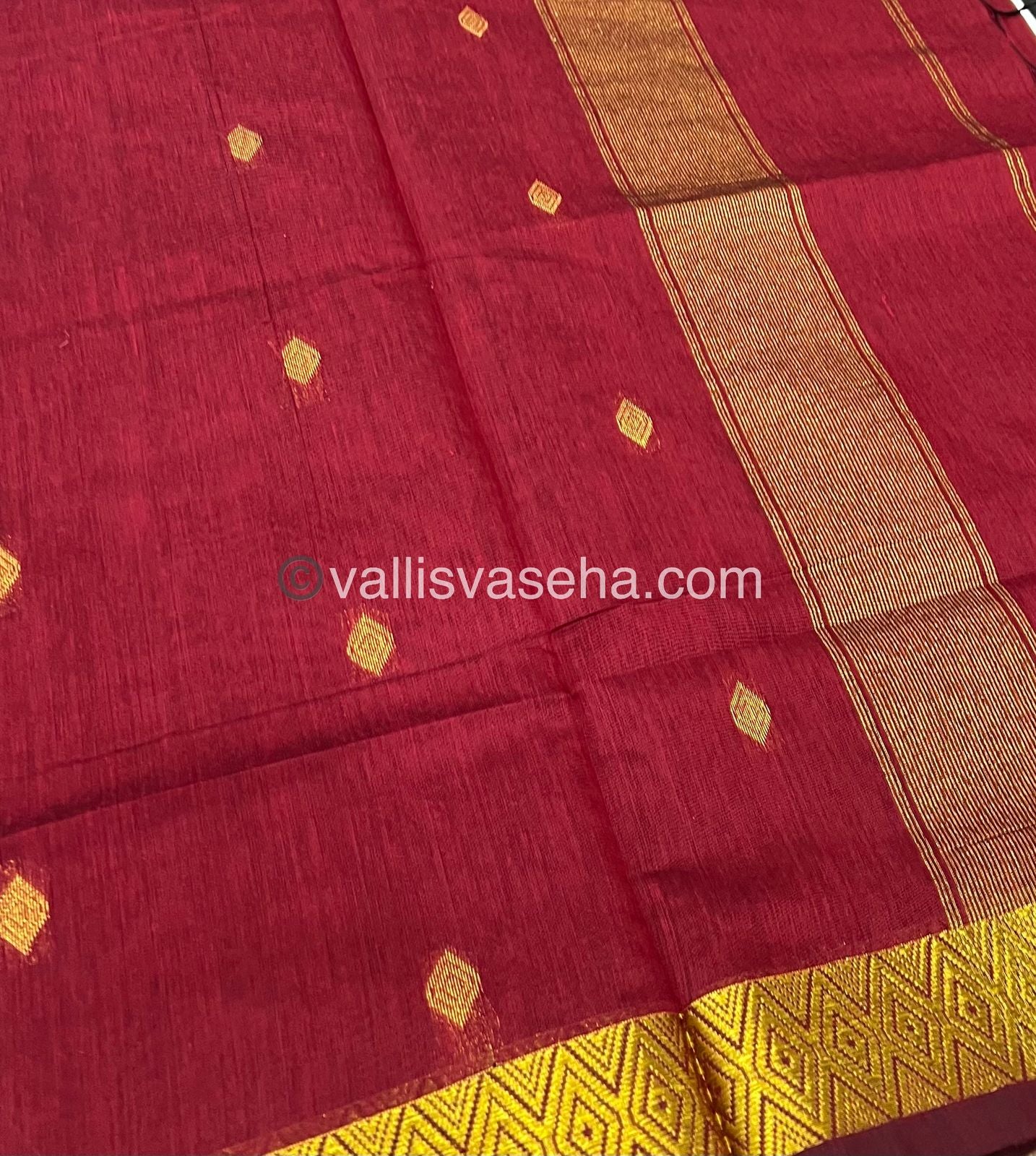 Nayanthara Inspired Saree |Semi Maheshwari Silk Cotton Saree - VVMSC002