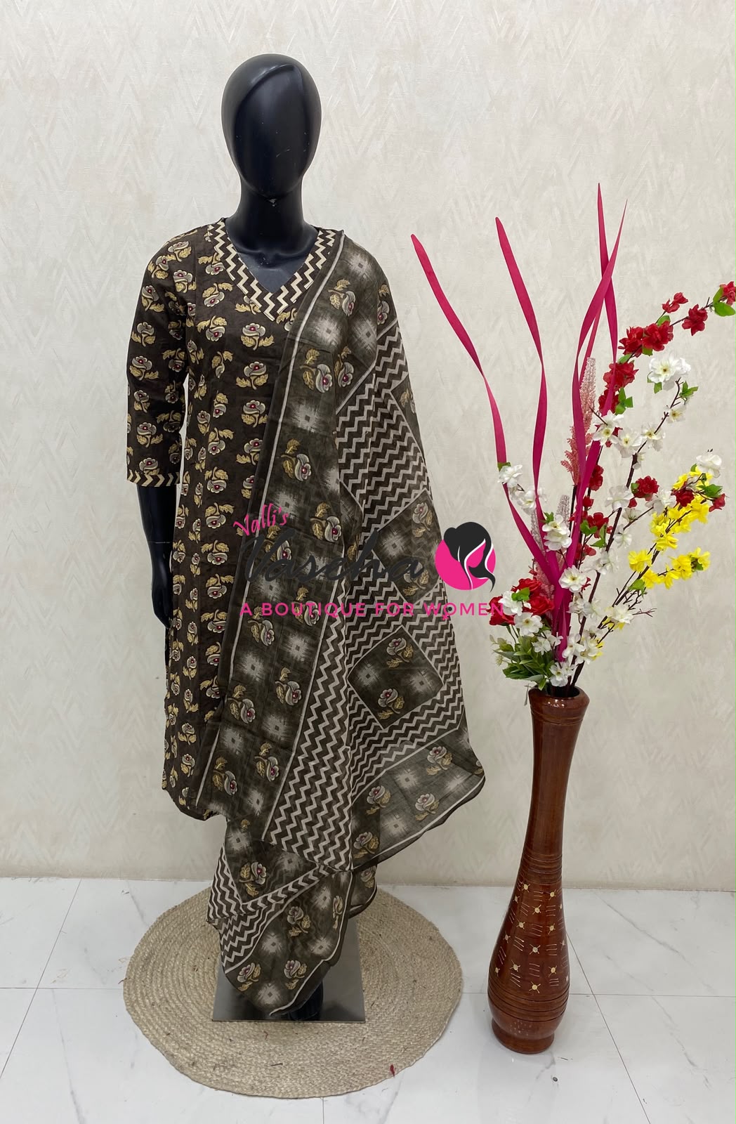 Ready Made - Salwar, Kameez & Duppatta(3pc) - Printed - VVRBS010