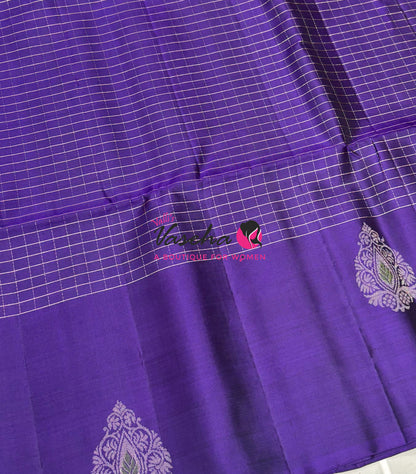 Pure Soft Silk Saree  - Violetish Purple Shade - VVPSS115