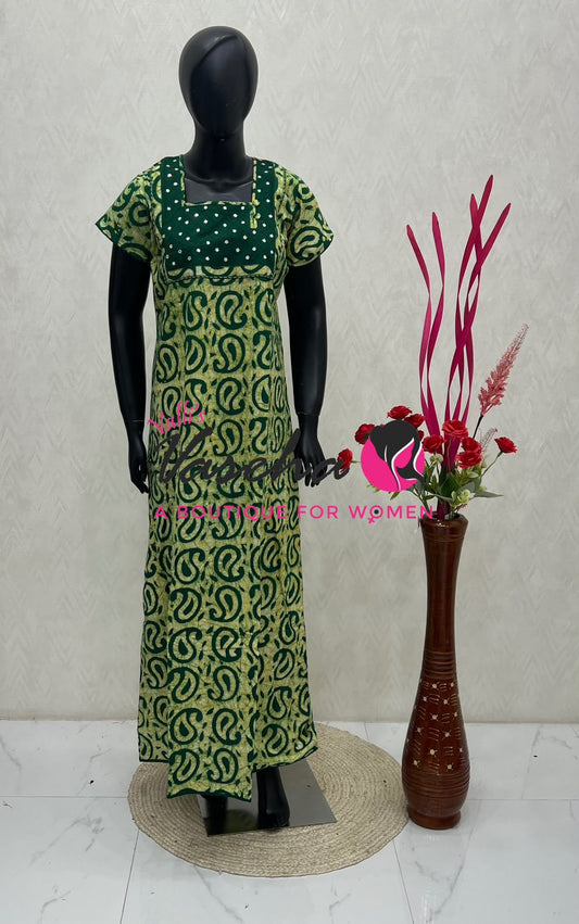 Slim Fit  - Nighties - Batick Print - VVJN001