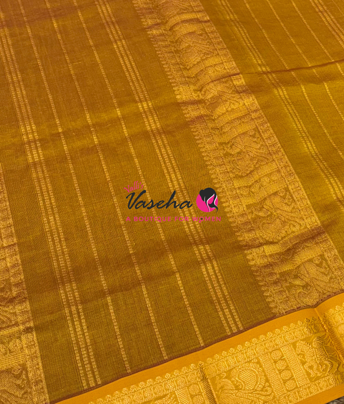 Semi Silk Cotton Saree - Checks Pattern - VVSSC019