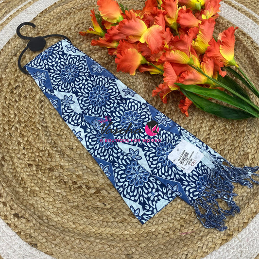 Stoles & Dupattas - Indigo Blue print - VVSD001