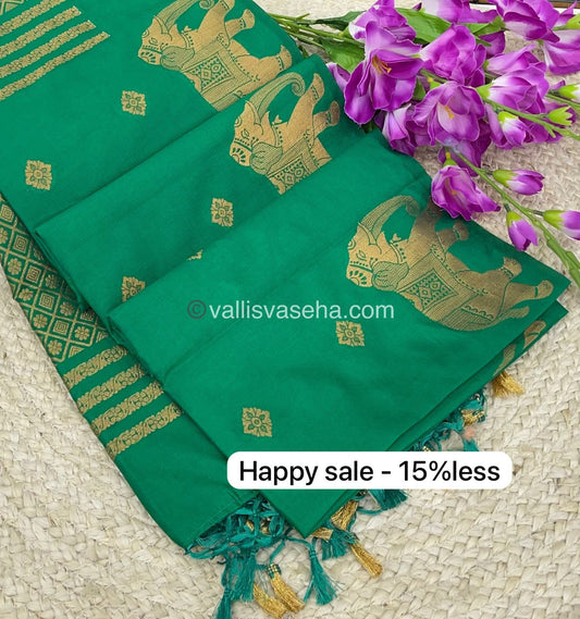 Mulberry Semi Silk - Green Shade - VVMSS001