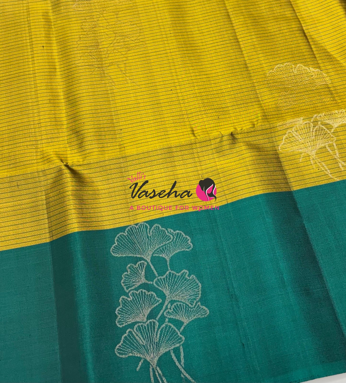 Pure Soft Silk Saree - Lemon Green With Green - VVPSS072