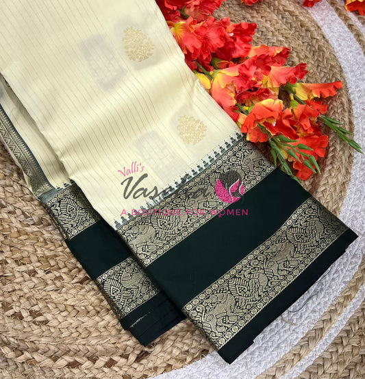 Semi Bridal Kanchi Silk  - Korvai - Premium- VVSKS008