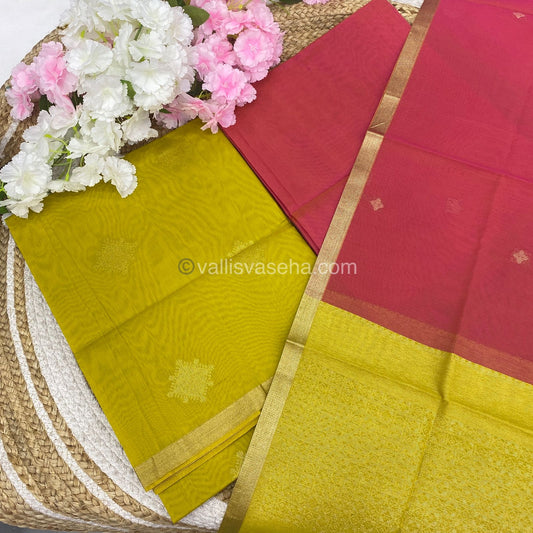 Unstitched Salwar Material -Silk Cotton - VVUSM006