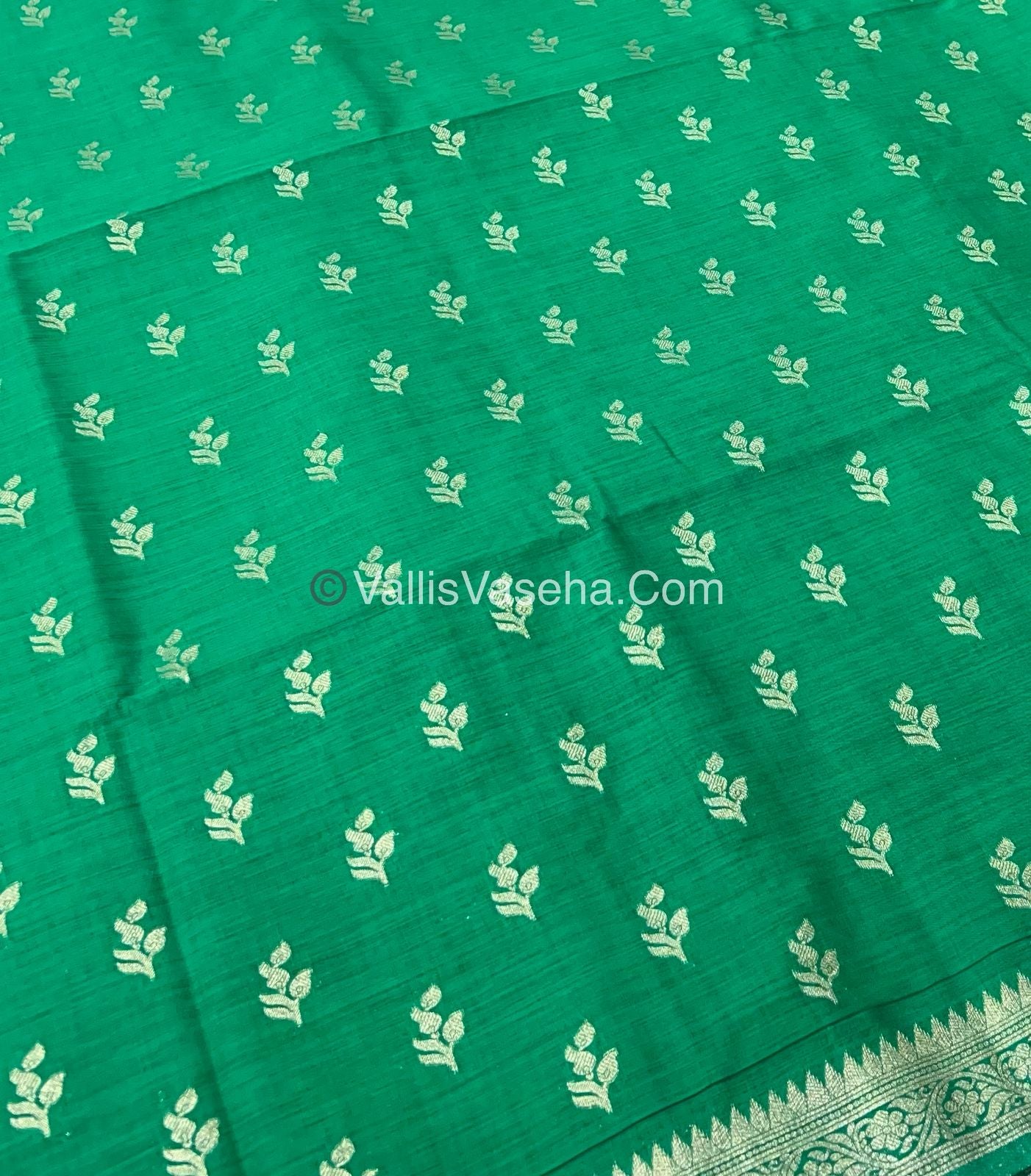 Banarasi - Heritage Silk - Semi Kathan Silk - Green Shade - VVBHS003