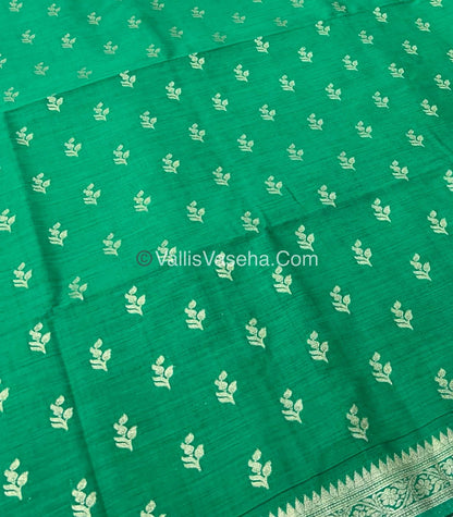 Banarasi - Heritage Silk - Semi Kathan Silk - Green Shade - VVBHS003