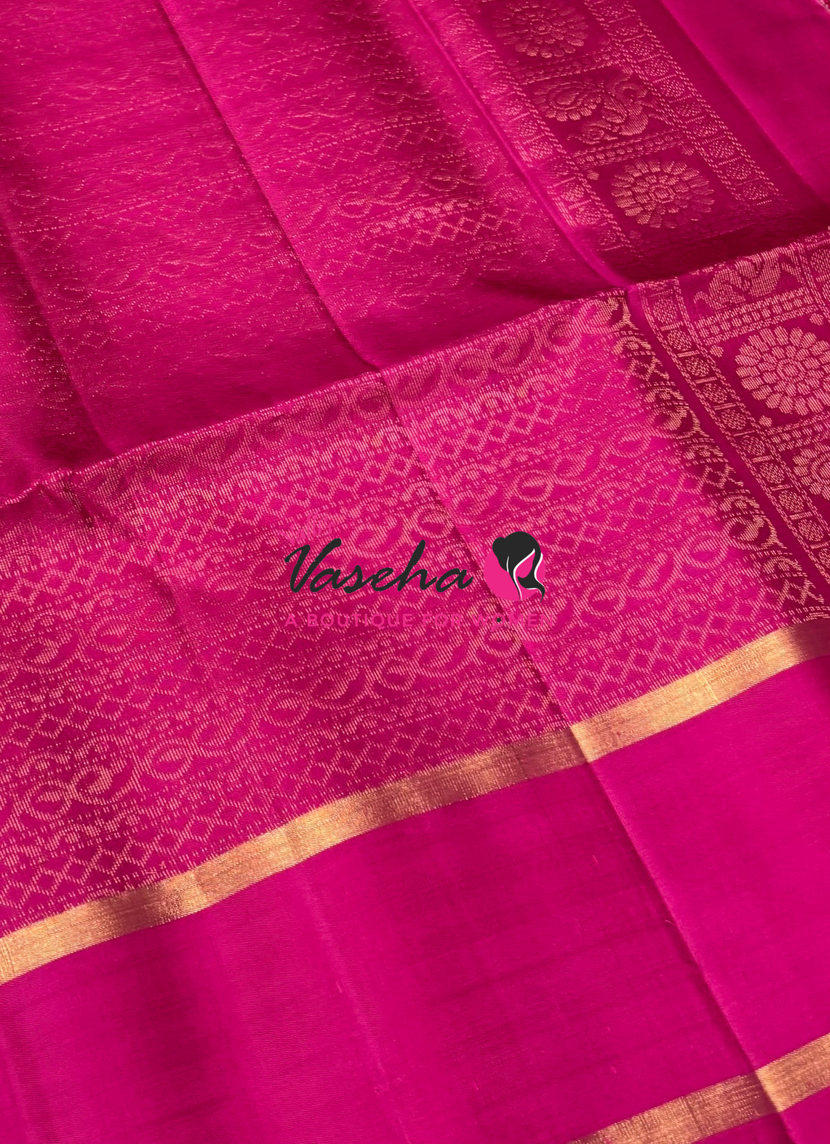 Pure Soft Silk Saree  - Peacock Blue & Pink Combo - VVPSS138