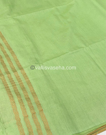 Mulberry Semi Silk - Light Green Shade - VVMS001