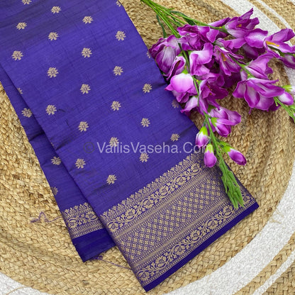 Semi Tussar Silk  - Violet Shade  - VVSTS013