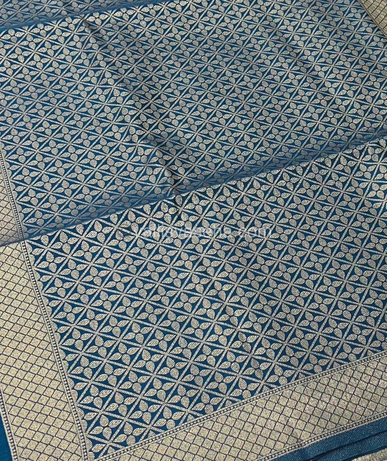 Banarasi - Heritage Silk - Semi Kathan Silk -  Dark Blue Shade - VVBHS007