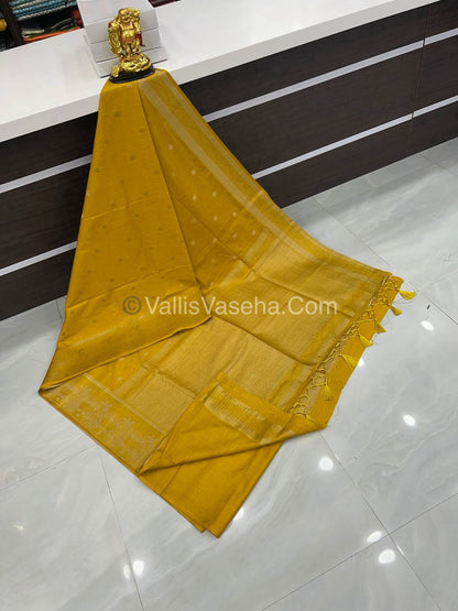 Banarasi - Heritage Silk - Semi Kathan Silk - Yellow Shade- VVBHS002