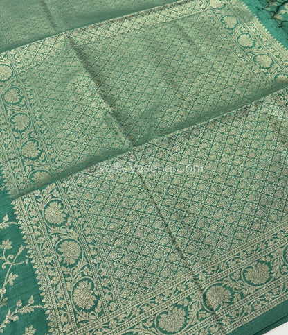 Banarasi - Heritage Silk - Semi Kathan Silk -  Pastel Green Shade- VVBHS001