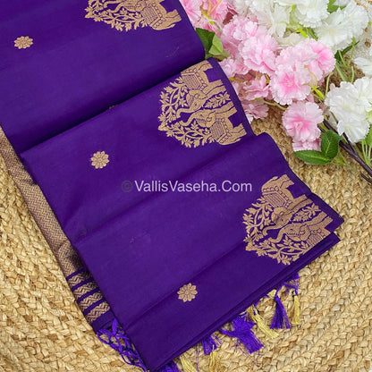 Mulberry Semi Silk - Purple  Shade - VVMSS003
