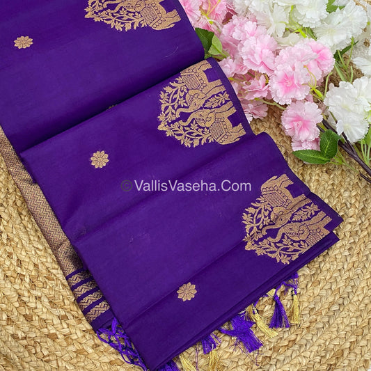 Mulberry Semi Silk - Purple  Shade - VVMSS003
