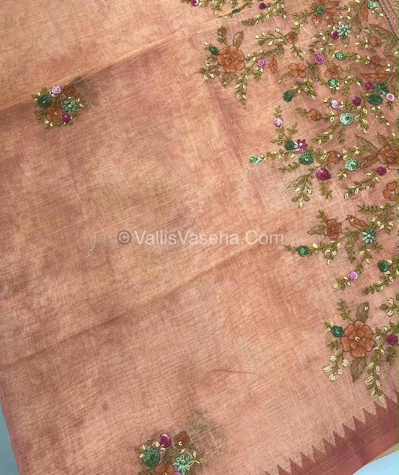 French Knot - Tissue Saree - Skin Shade - VVLFN013
