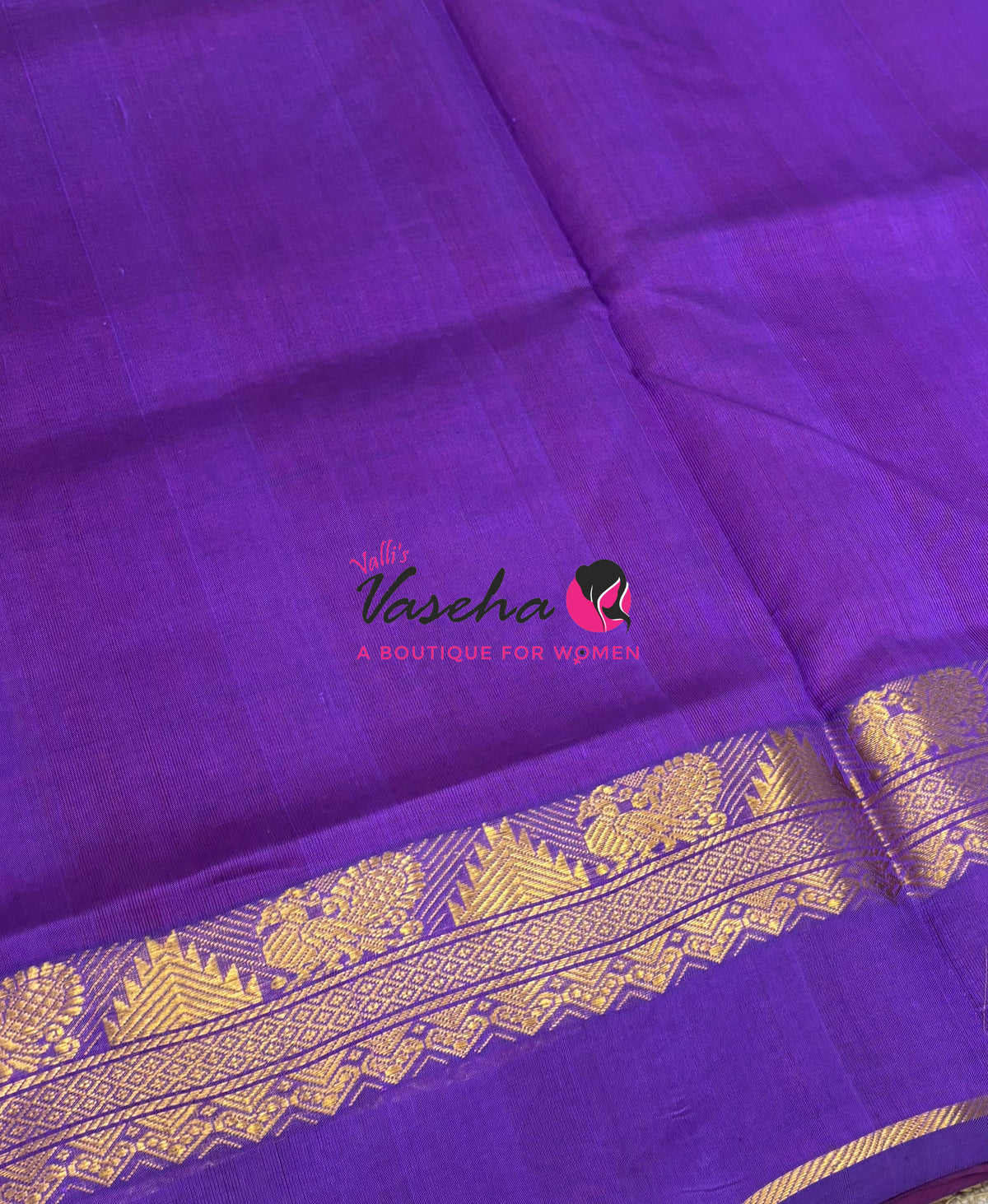 Pure Silk Cotton Saree - Red &  Lavender Shade - VVPSC016