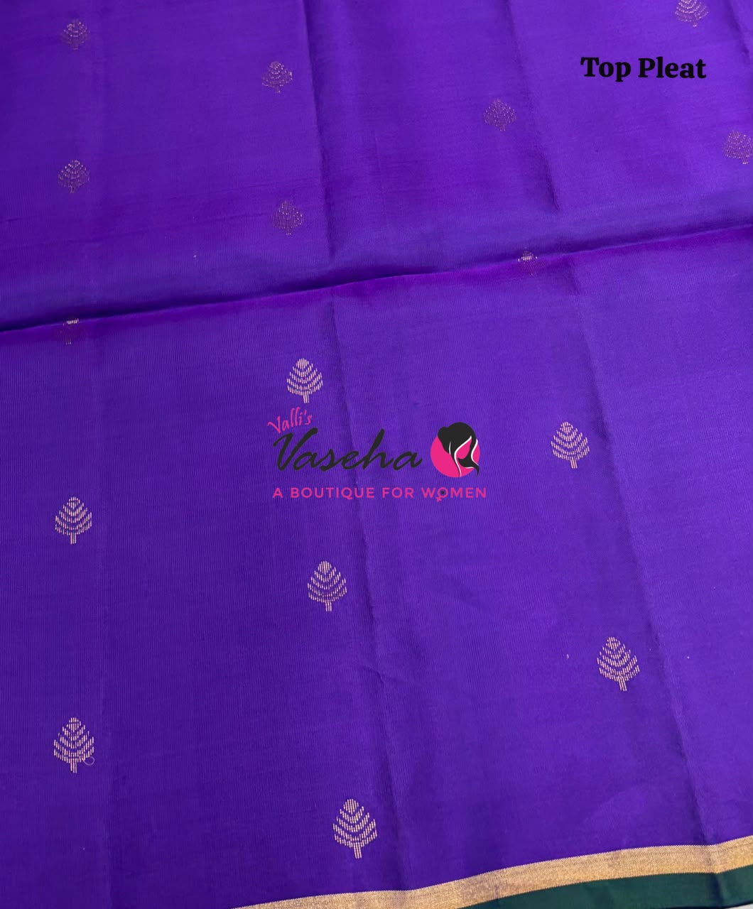 Pure Soft Silk Saree - Partly Pallu -  Half & Half Saree - VVPSS088