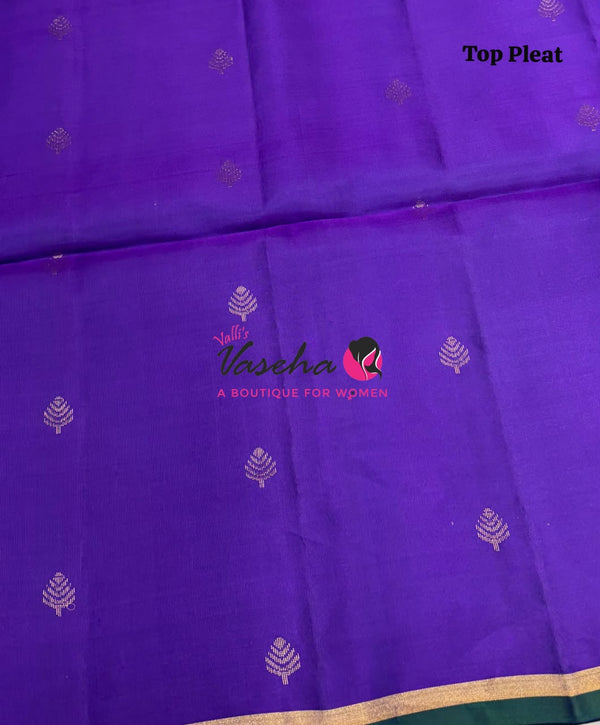 Pure Soft Silk Saree - Partly Pallu -  Half & Half Saree - VVPSS088