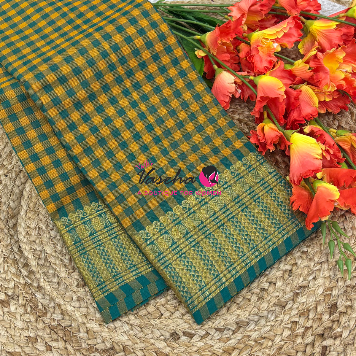 Chettinadu Cotton Saree - VVCCS004