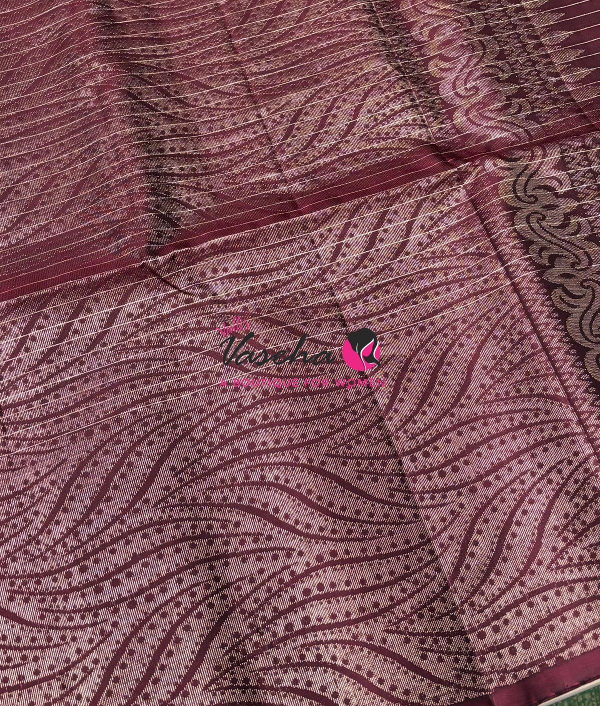 Pure Soft Silk Saree  - Maroon Shade - VVPSS115