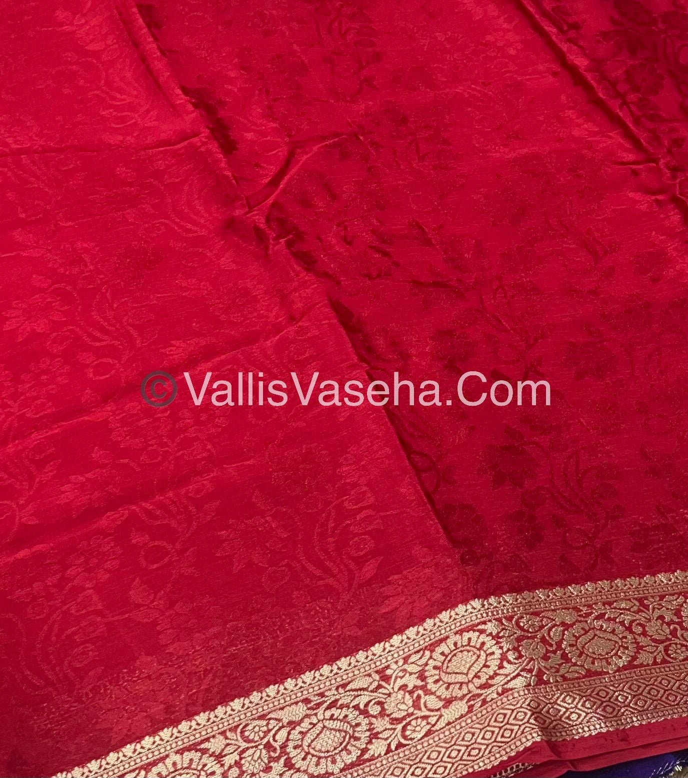 Semi Viscose / Semi Mysore Crepe Silk Variety - Embossed Design - VVSMC002