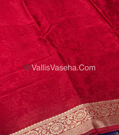 Semi Viscose / Semi Mysore Crepe Silk Variety - Embossed Design - VVSMC002