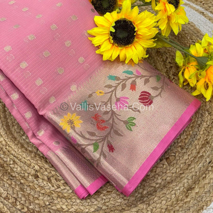 Kota Saree - Paithani Border - Pink with Pink - VVKPS001