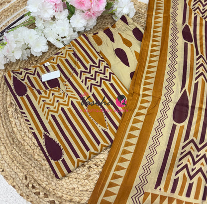 Ready Made | Straight Cut  |Salwar, Kameez & Duppatta(3pc)|Cotton |VVRMS020