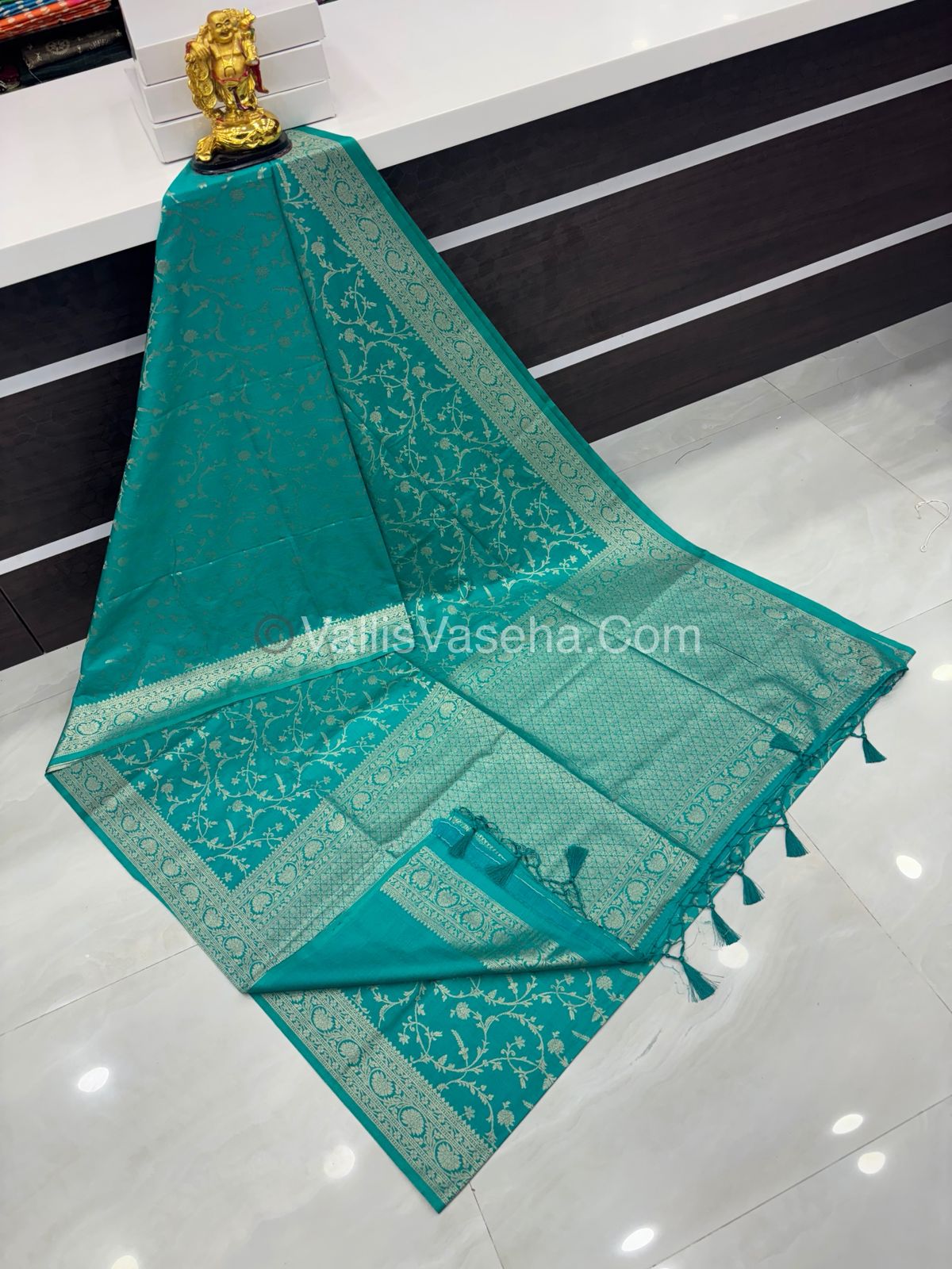 Banarasi - Heritage Silk - Semi Kathan Silk - Ramar Blue Shade- VVBHS001