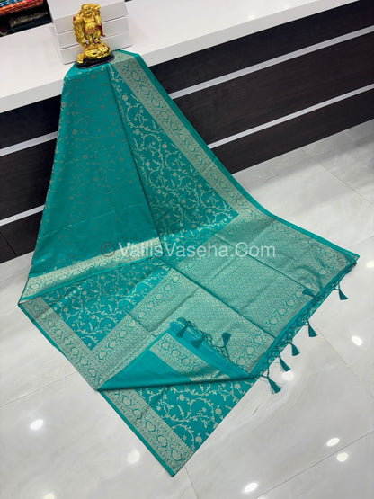 Banarasi - Heritage Silk - Semi Kathan Silk - Ramar Blue Shade- VVBHS001