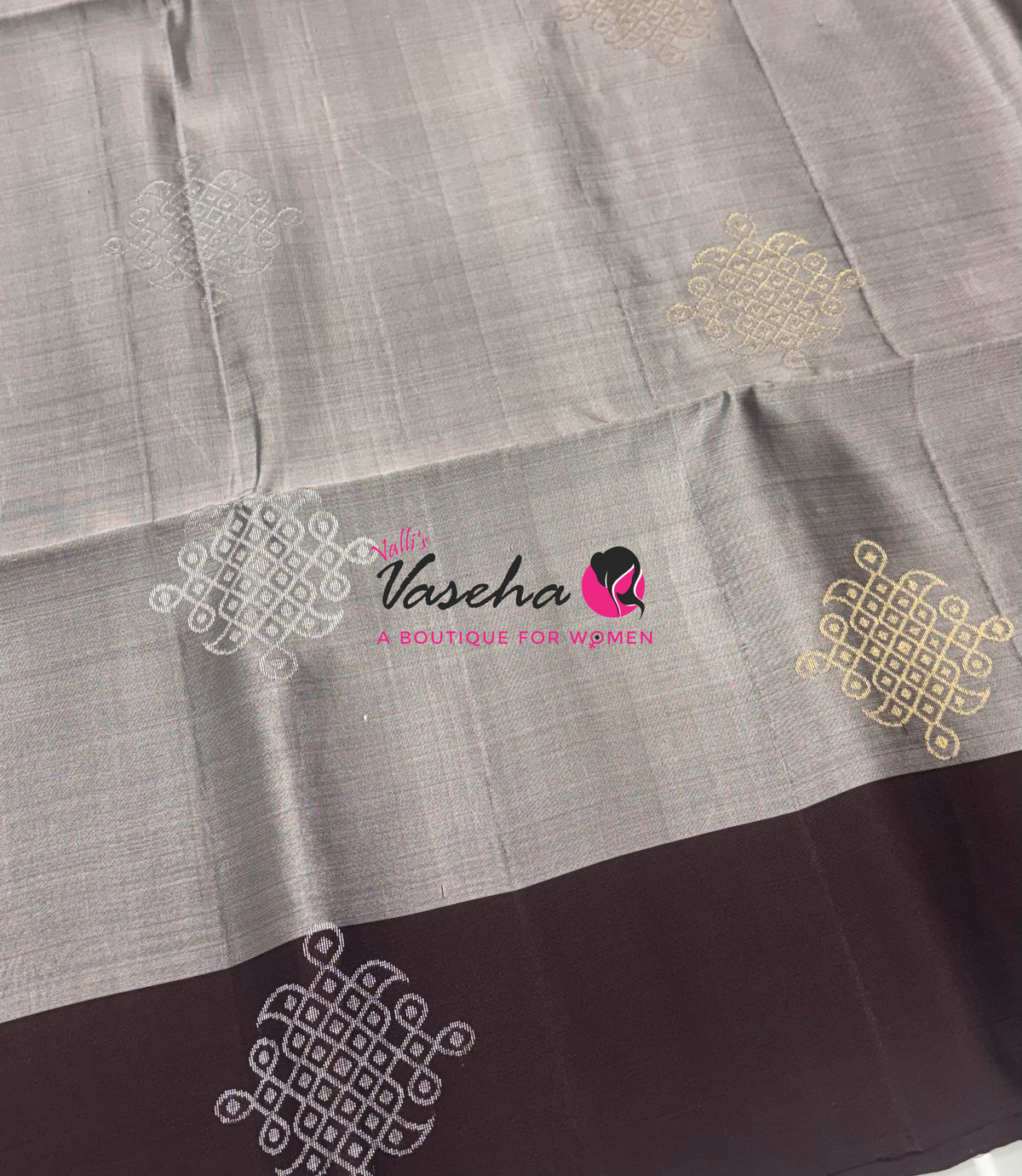 Half Mix - Pure Soft Silk Saree - Kolam Design - VVPSS158