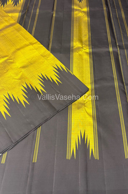 Pure Kanchipuram Silk Saree - Thalampoo - VVPS029