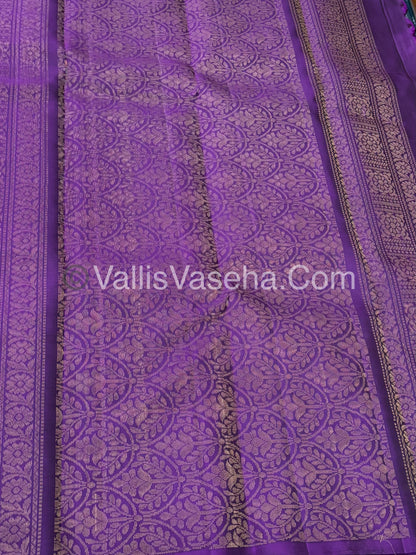 Half Mix - Pure Soft Silk Saree - VVPSS075