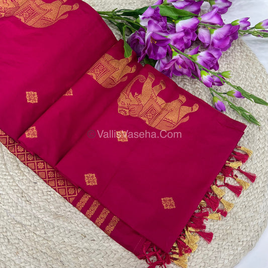 Mulberry Semi Silk - Dark Pink Shade - VVMSS001