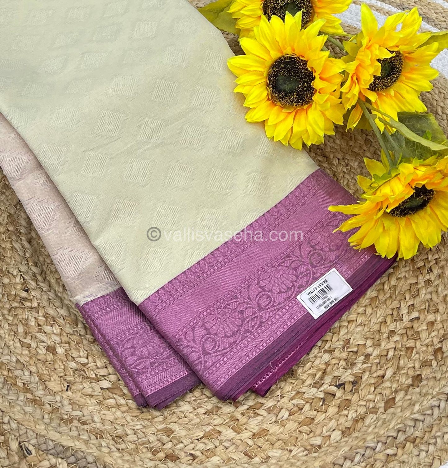 Banarasi - Kora Muslin Saree - VVKMS001