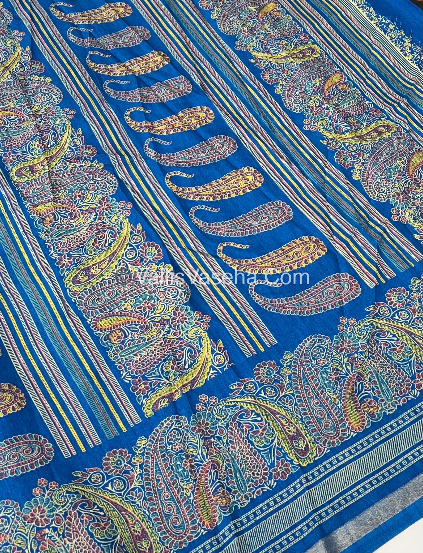 Casual Wear - Fancy Mixed Cotton - Light Blue Shade - VVFMC001