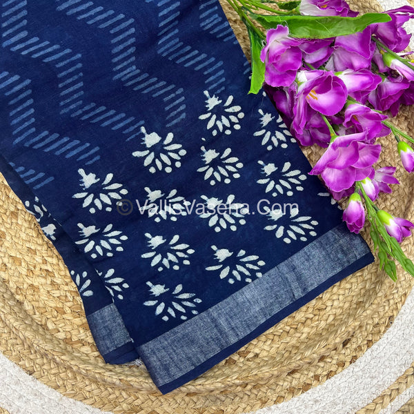 Linen Mixed Cotton Saree |VVLMP001