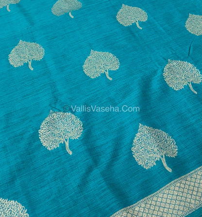 Banarasi - Heritage Silk - Semi Kathan Silk -  Ramar Blue Shade - VVBHS007