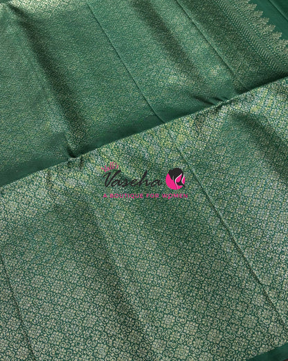 Pure Soft Silk Saree - Pink & Green Shade - VVPSS055