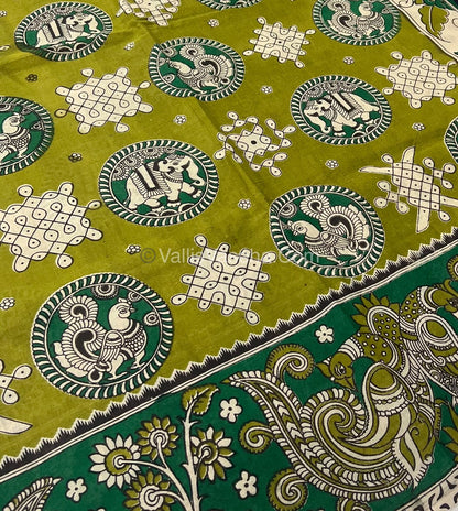 Pure Kalamkari Cotton Saree - VVPKC002