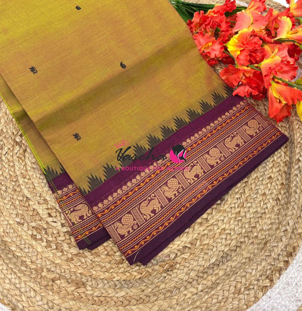 Chettinadu Cotton Saree - VVCCS003