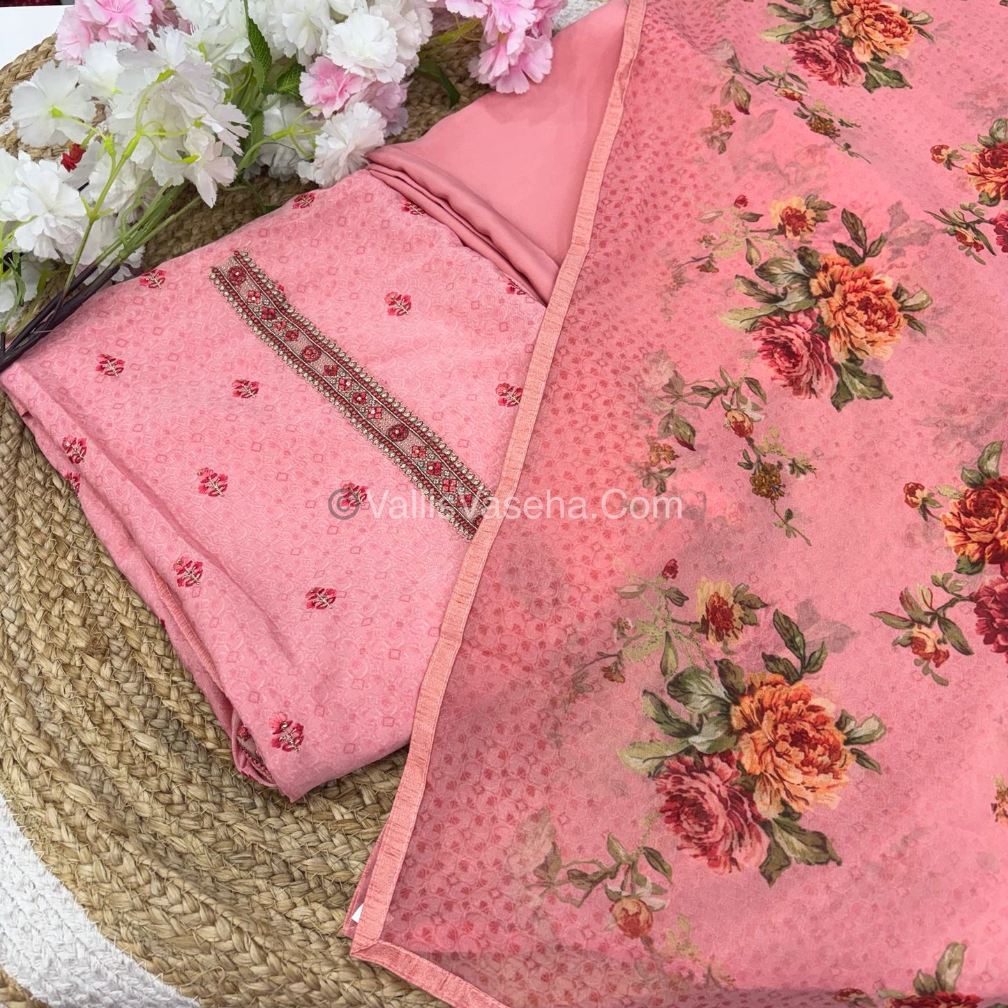 15%less - Offer Unstitched Material - Veenai ￼Material - VVDUM003