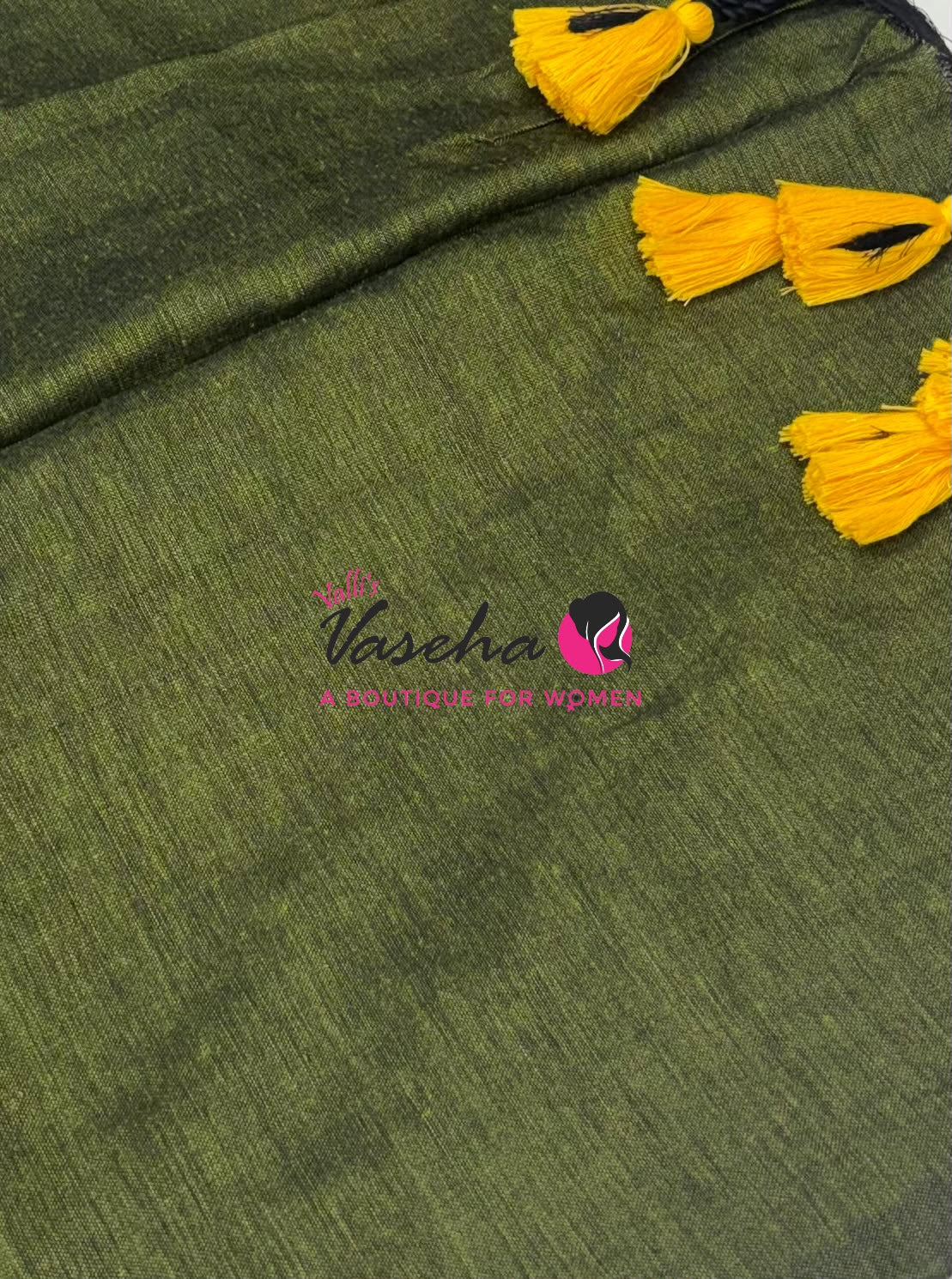 Budget Friendly Sarees - Casual Wear Sarees - Khadi Cotton Sarees - VVKCS028