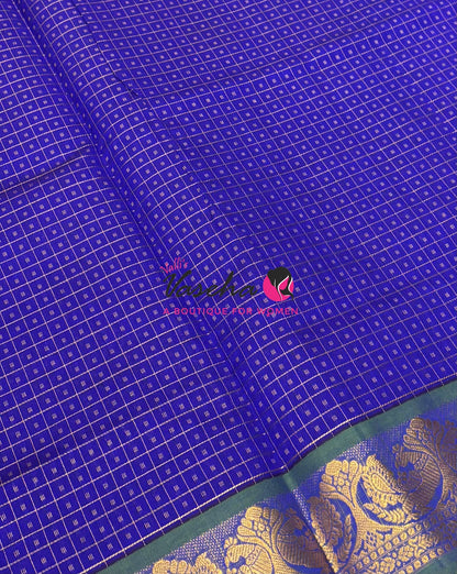 Semi Silk Cotton Saree Lakshadeepam Shade |VVSSC009