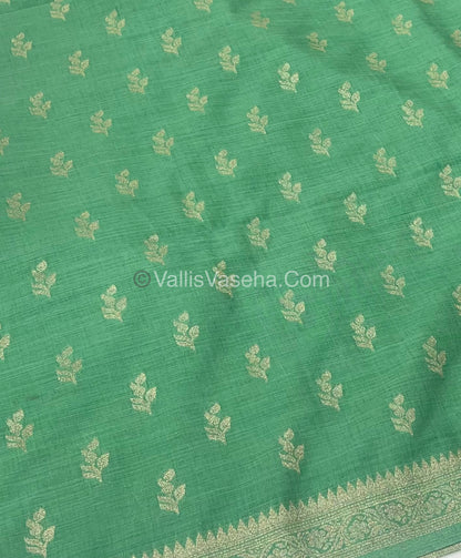 Banarasi - Heritage Silk - Semi Kathan Silk - Light Green Shade - VVBHS003