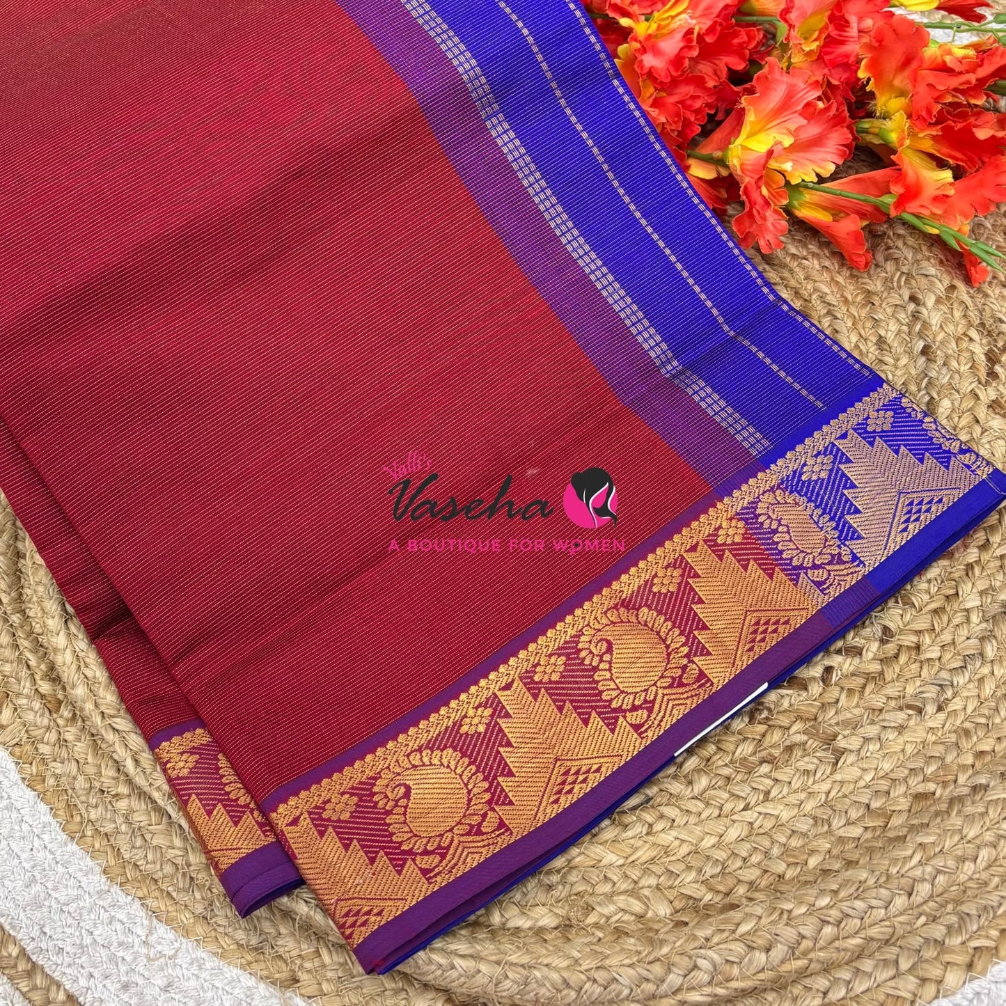 Semi Silk Cotton Saree | Vairavoosi  Design |VVSSC017