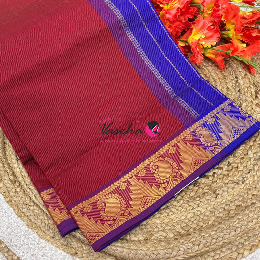 Semi Silk Cotton Saree | Vairavoosi  Design |VVSSC017